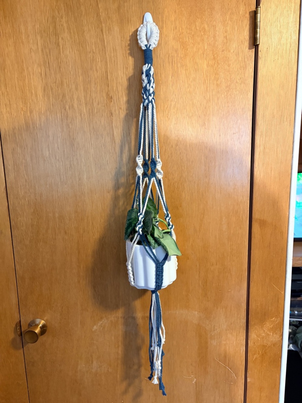 Handmade Macrame Plant Hanger. PLANT AND POT NOT INCLUDED.